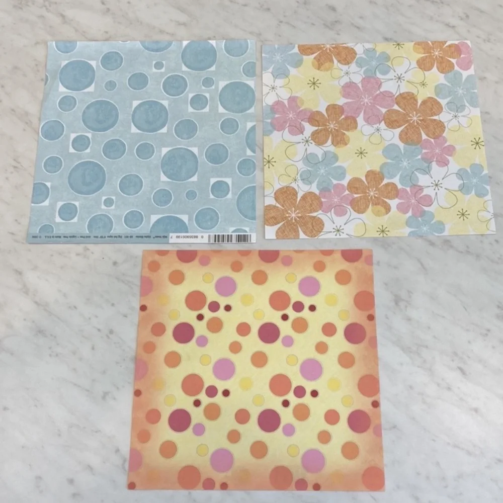 Scrapbook Paper 8x8 6x6 Plus Embellishment Sheets